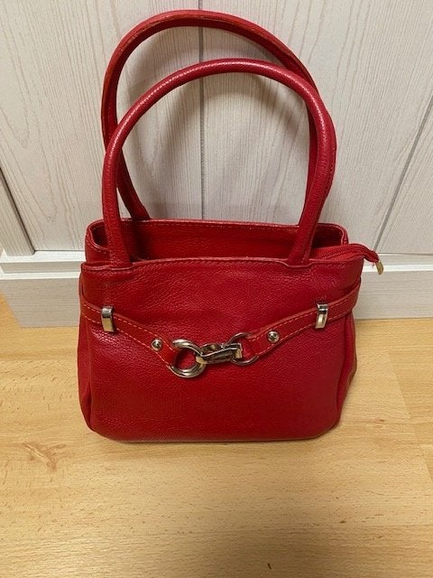 handtas rood leer, Enlèvement ou Envoi, Comme neuf, Rouge, Sac à main