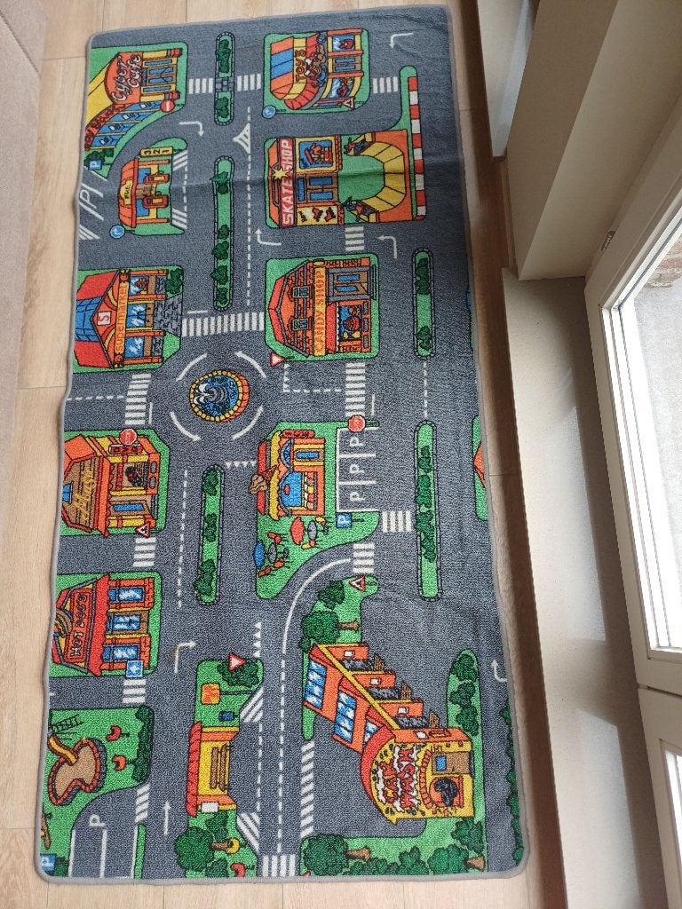Verkeersmat, speelmat verkeer, Ophalen, Gebruikt