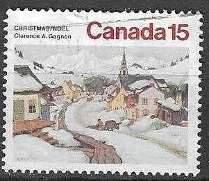 Canada 1974 - Yvert 553 - Kerstzegel - 15 c. (ST), Verzenden, Gestempeld
