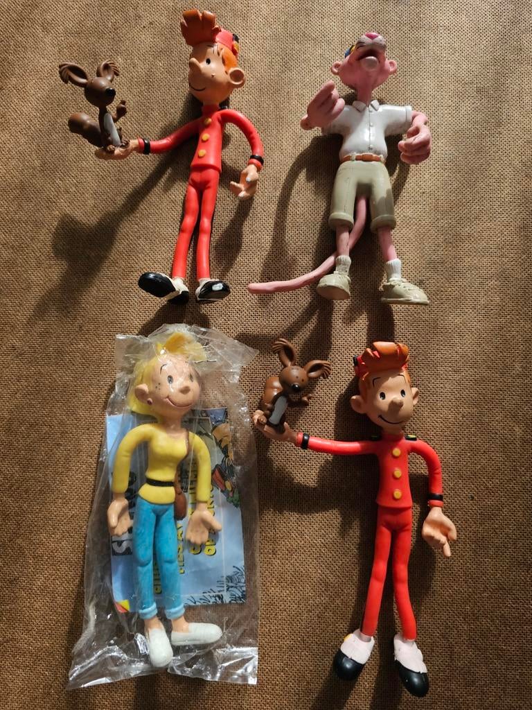 4 plooibare Stripfiguren 1996, Verzamelen, Ophalen of Verzenden