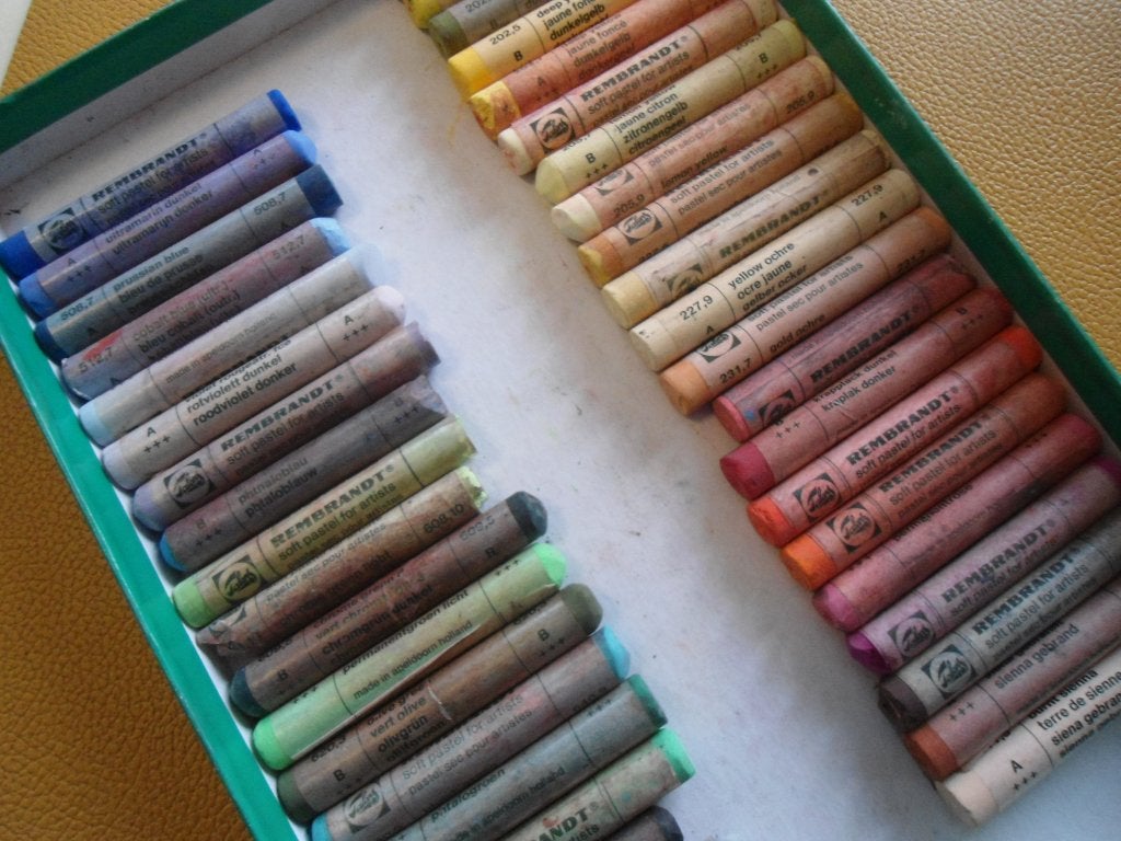 Vintage soft pastels Talens. (3), Hobby en Vrije tijd, Ophalen, Gebruikt, Overige typen