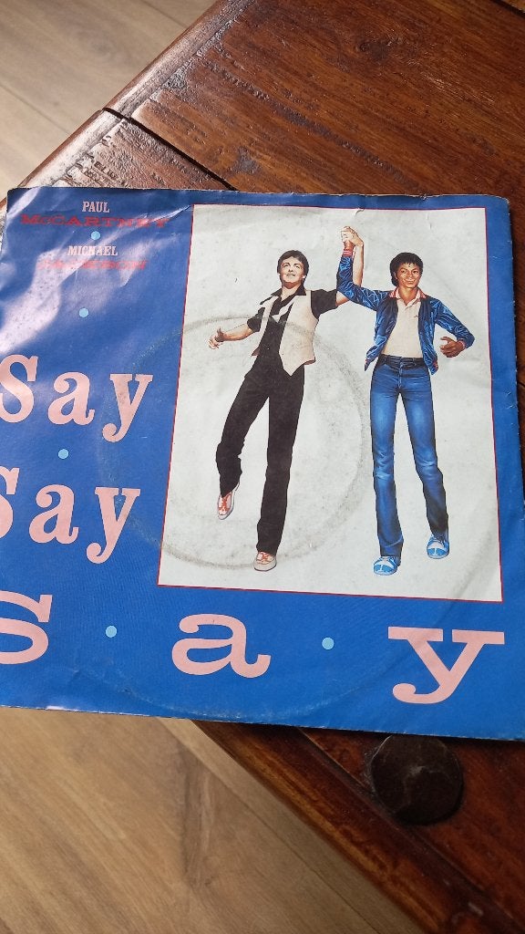vinyl (45T) michael jackson & paul maccartney "say say say", CD & DVD, Enlèvement, Comme neuf, Pop