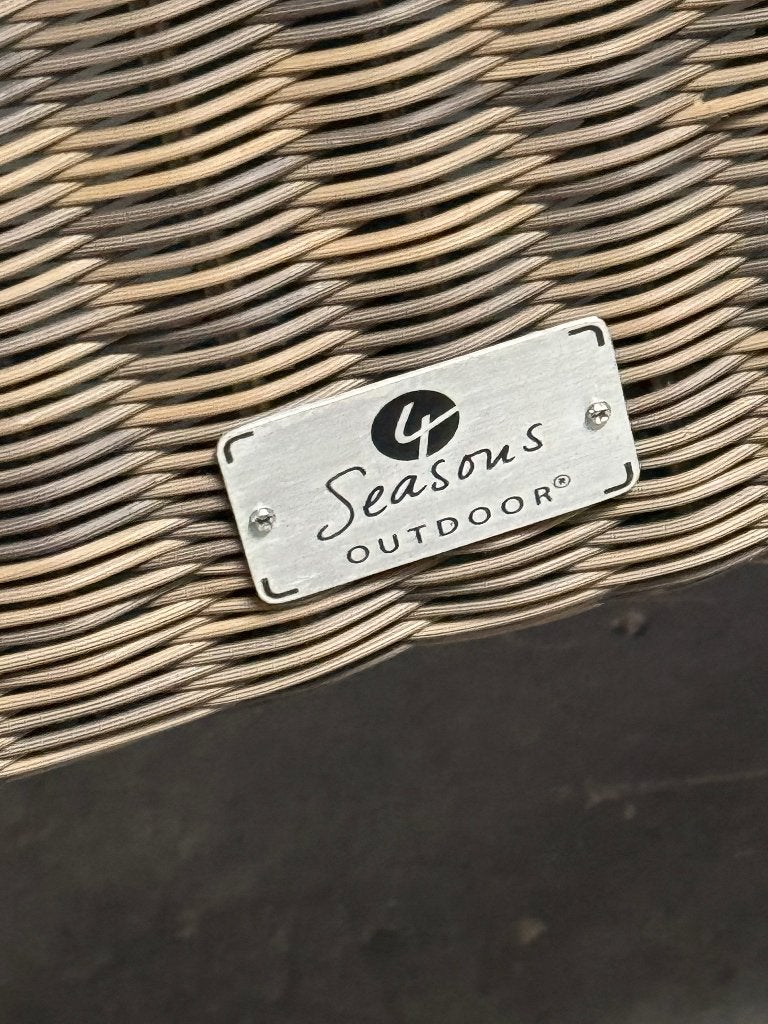 Mooi tuinstel, Tuin en Terras, Ophalen, 6 zitplaatsen, Zo goed als nieuw, Wicker