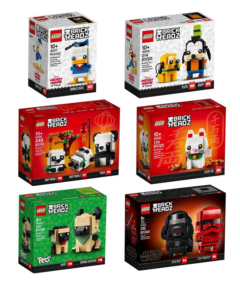 LEGO 75232 40412 40420 40441 40480 40544 40553 40545 40542, Verzenden, BrickHeadz, Lego, Nieuw