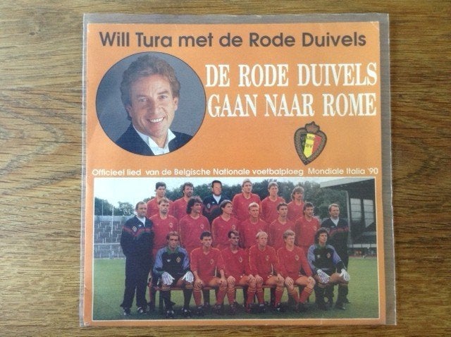 single will tura met de rode duivels, Cd's en Dvd's, 7 inch, Ophalen of Verzenden, Fotohoes, Nederlandstalig