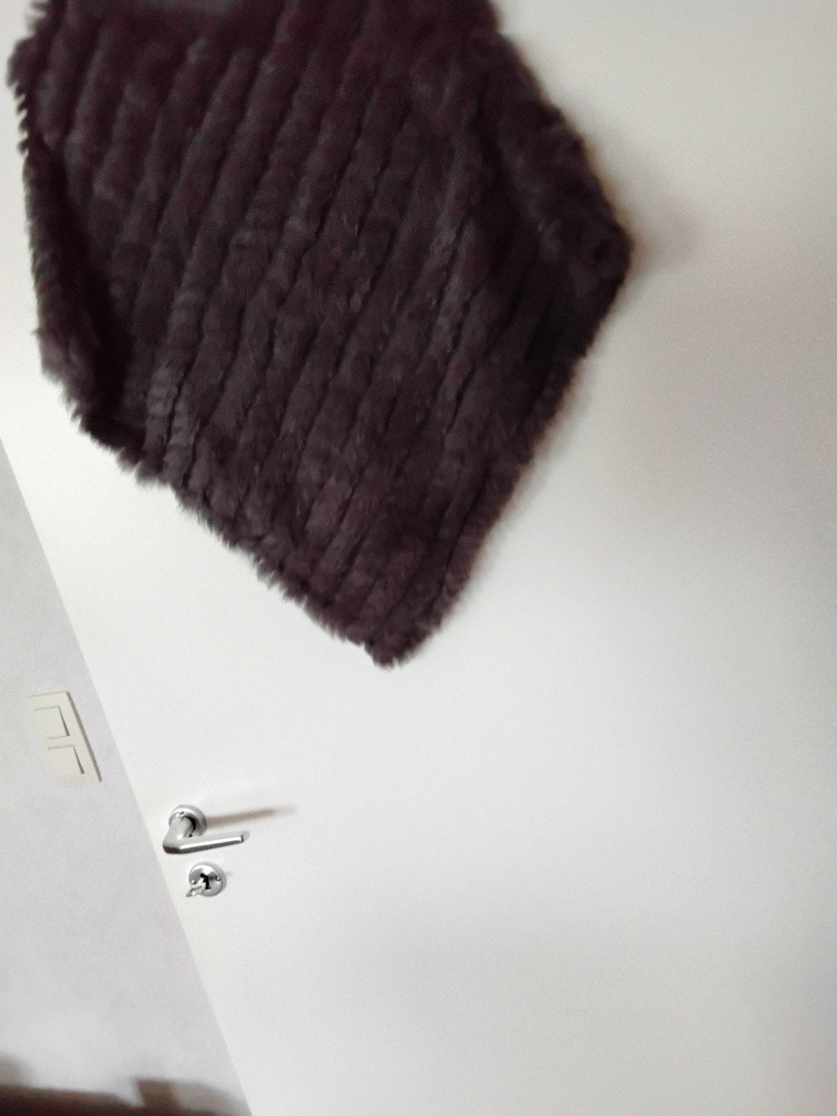 poncho en fourrure de lapin, Enlèvement ou Envoi, Violet