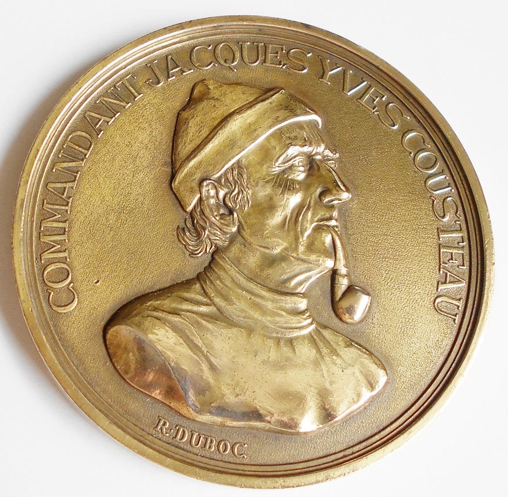 Jacques-Yves Cousteau De Calypso., Ophalen of Verzenden, Brons