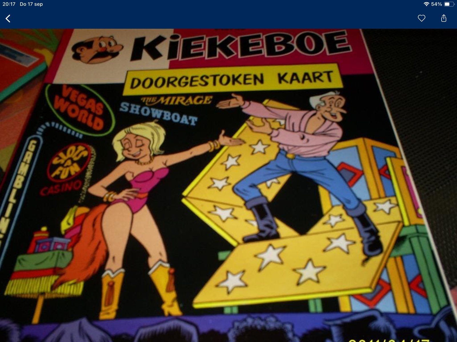 strip kiekeboe doorgestoken kaart, Ophalen of Verzenden, Zo goed als nieuw