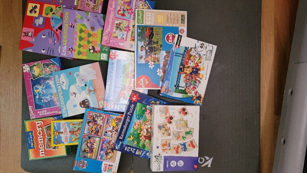 Jeux de sociétés et puzzles 2-6 ans, 1 ou 2 joueurs, Enlèvement, Utilisé, Jeu de voyage