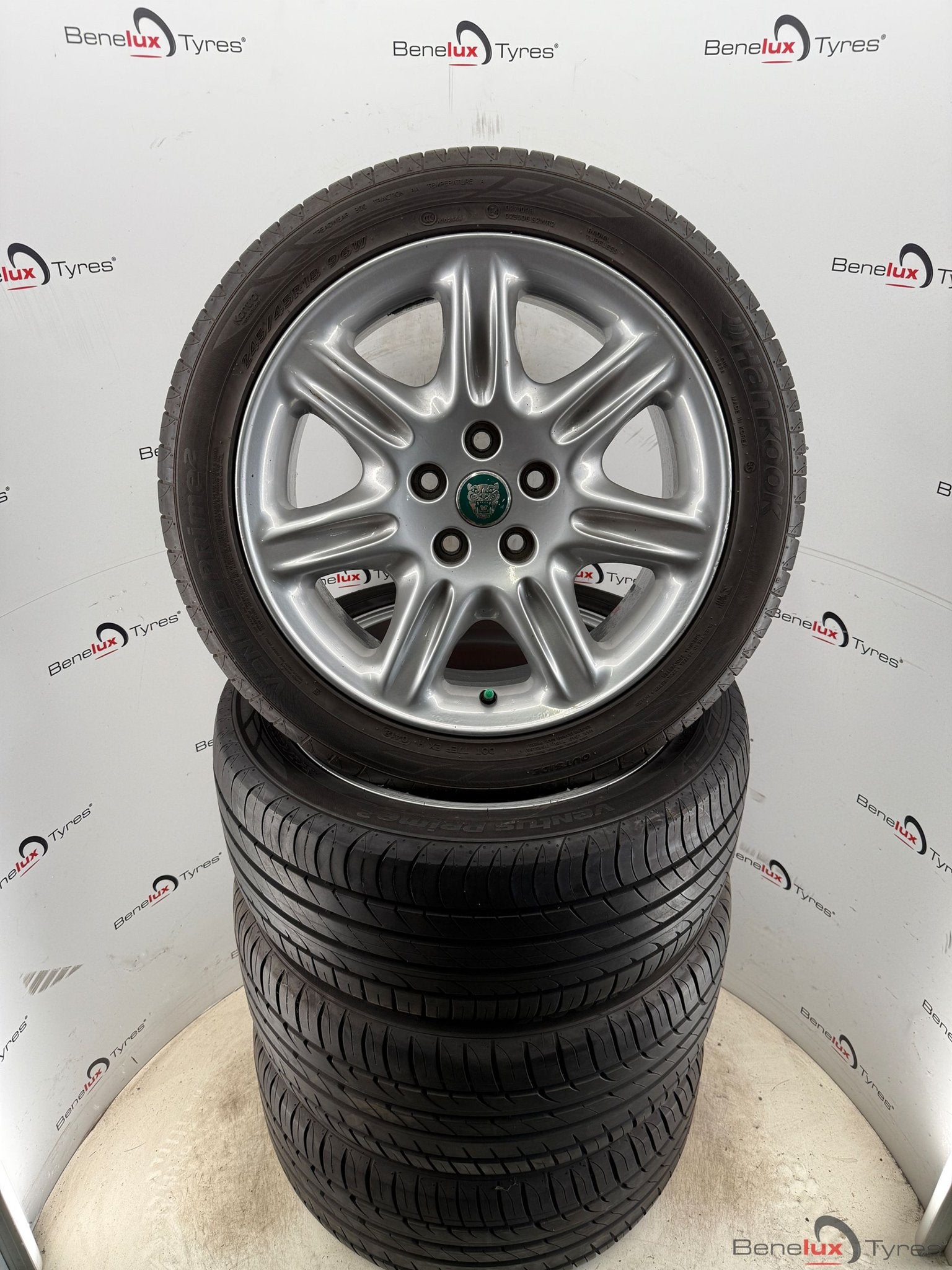 18'' origineel breedset Jaguar XK XJ cabrio Coupe XK8 XKR 8, Auto-onderdelen, Banden en Velgen, 18 inch, Gebruikt, 255 mm, -