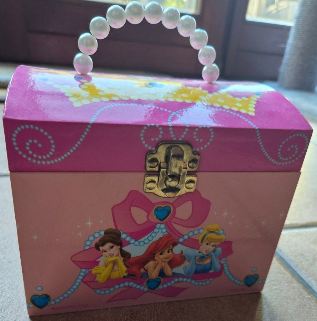 Muzikale sieradendoos „Disney”, Ophalen of Verzenden, Zo goed als nieuw, Met spiegeltje(s)