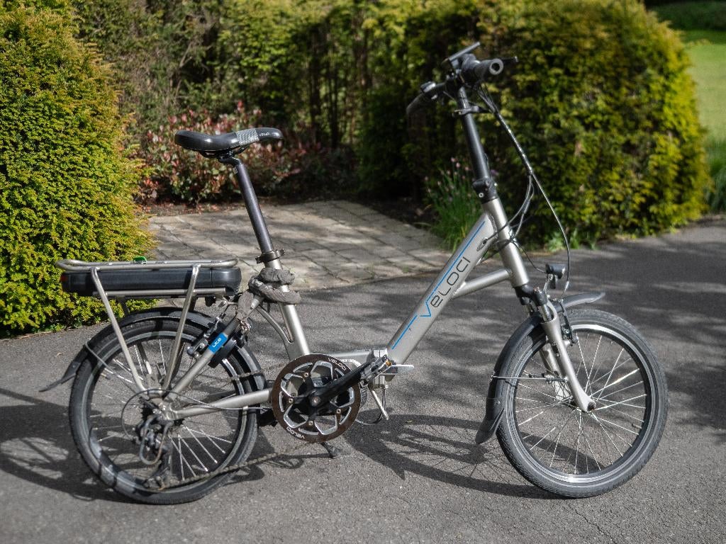 Veloci Hopper plooifiets, Fietsen en Brommers, 20 inch of meer, Gebruikt, Velgrem, Versnellingen