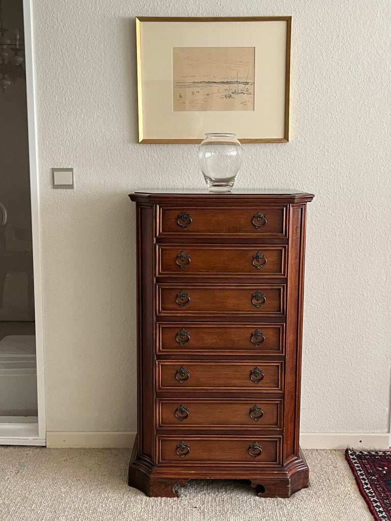 Klassieke ladekast, Ophalen, Klassiek Engelse stijl, 5 laden of meer, 100 tot 150 cm