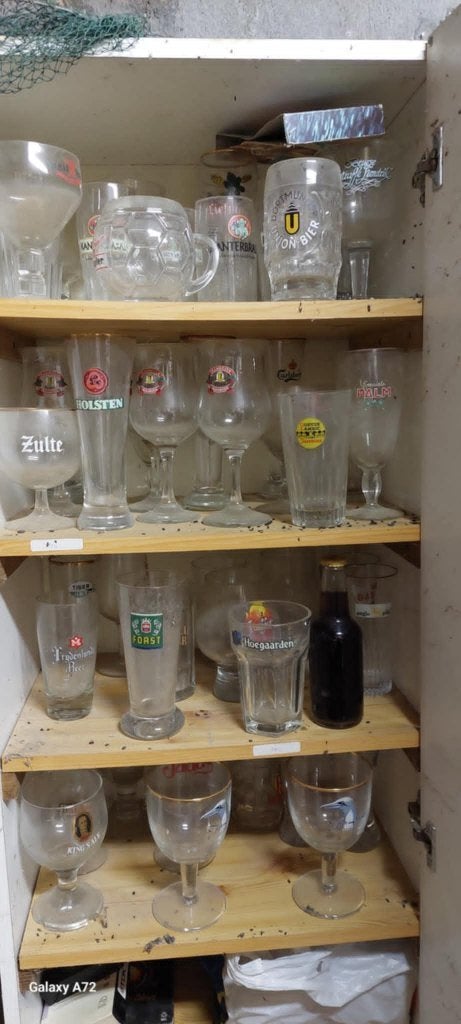 plus min  800 glazen te koop verschillende van verzamelaar, Verzamelen, Ophalen, Gebruikt, Bierglas