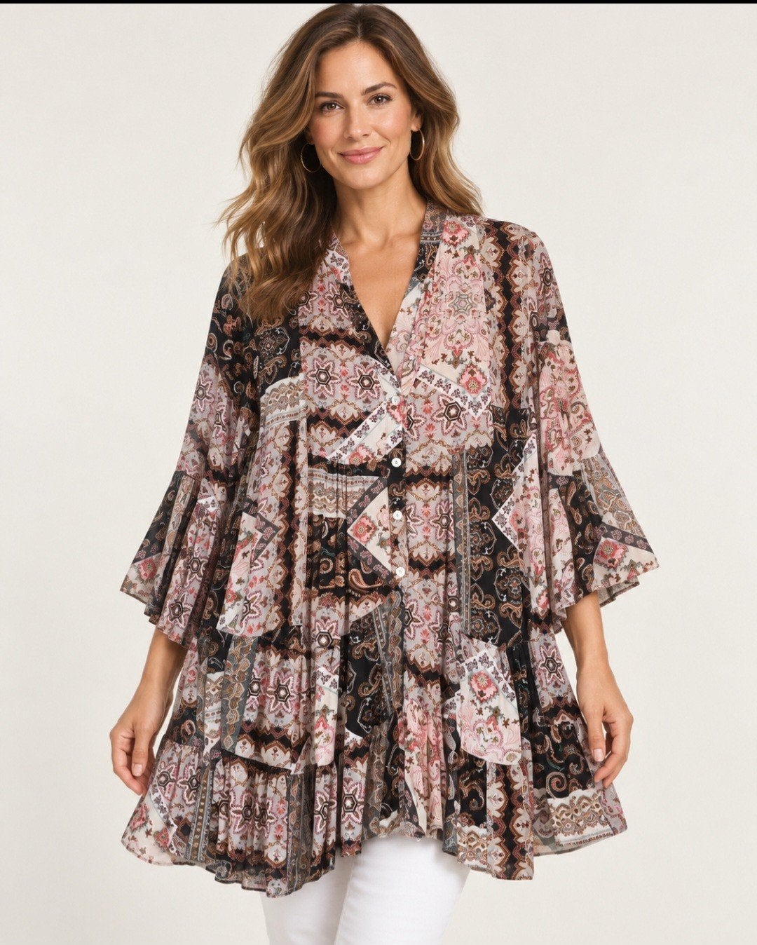 Tunique taille XL en excellent état, Vêtements | Femmes, Enlèvement ou Envoi, Comme neuf, Taille 46/48 (XL) ou plus grande, Multicolore