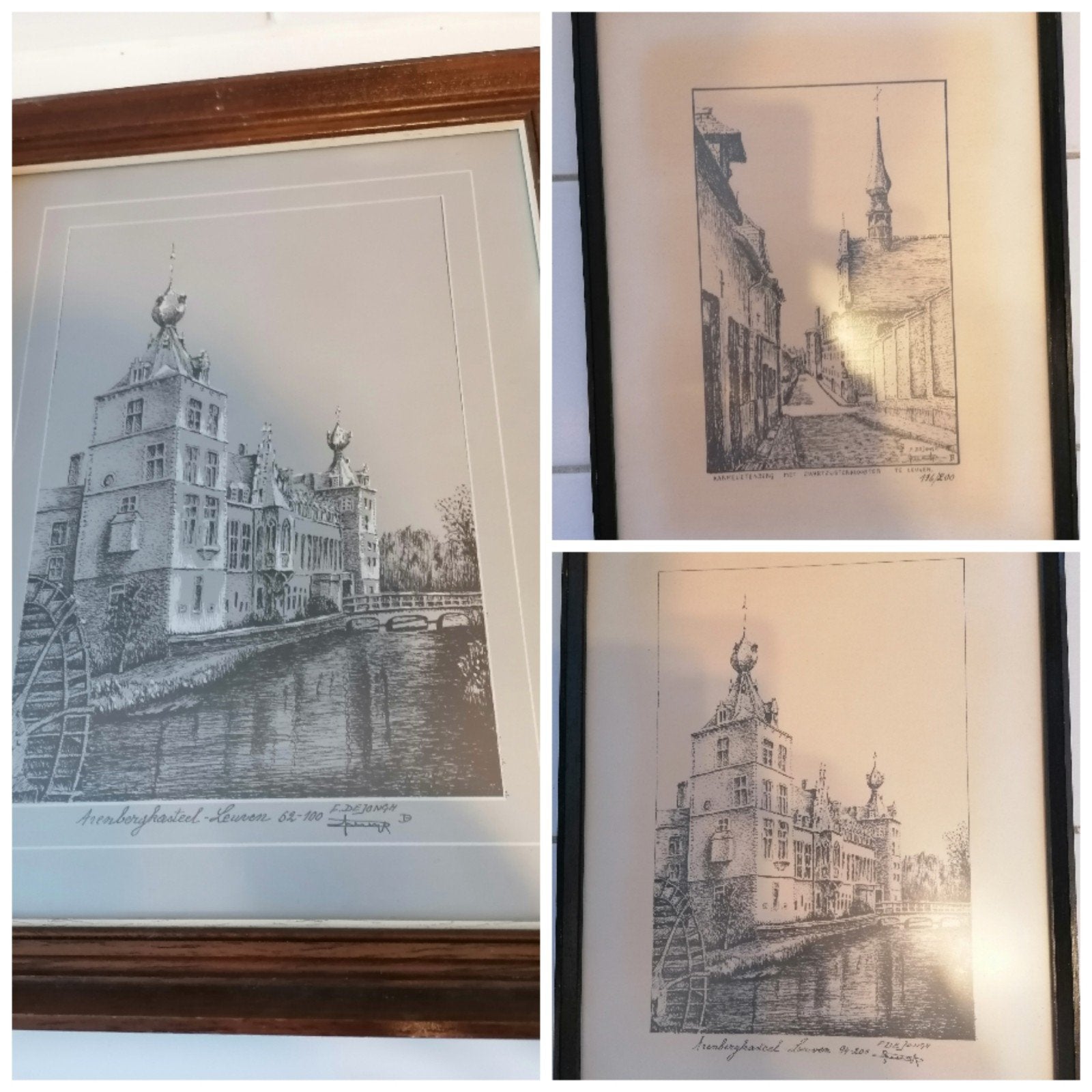 3 pentekeningen, Ophalen
