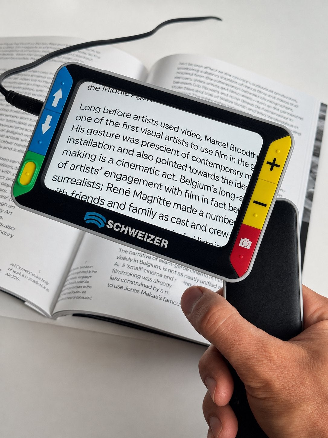 Schweizer eMag 50 hd digitaal vergrootglas, Ophalen of Verzenden, Gebruikt, Vergrootglas of Loep