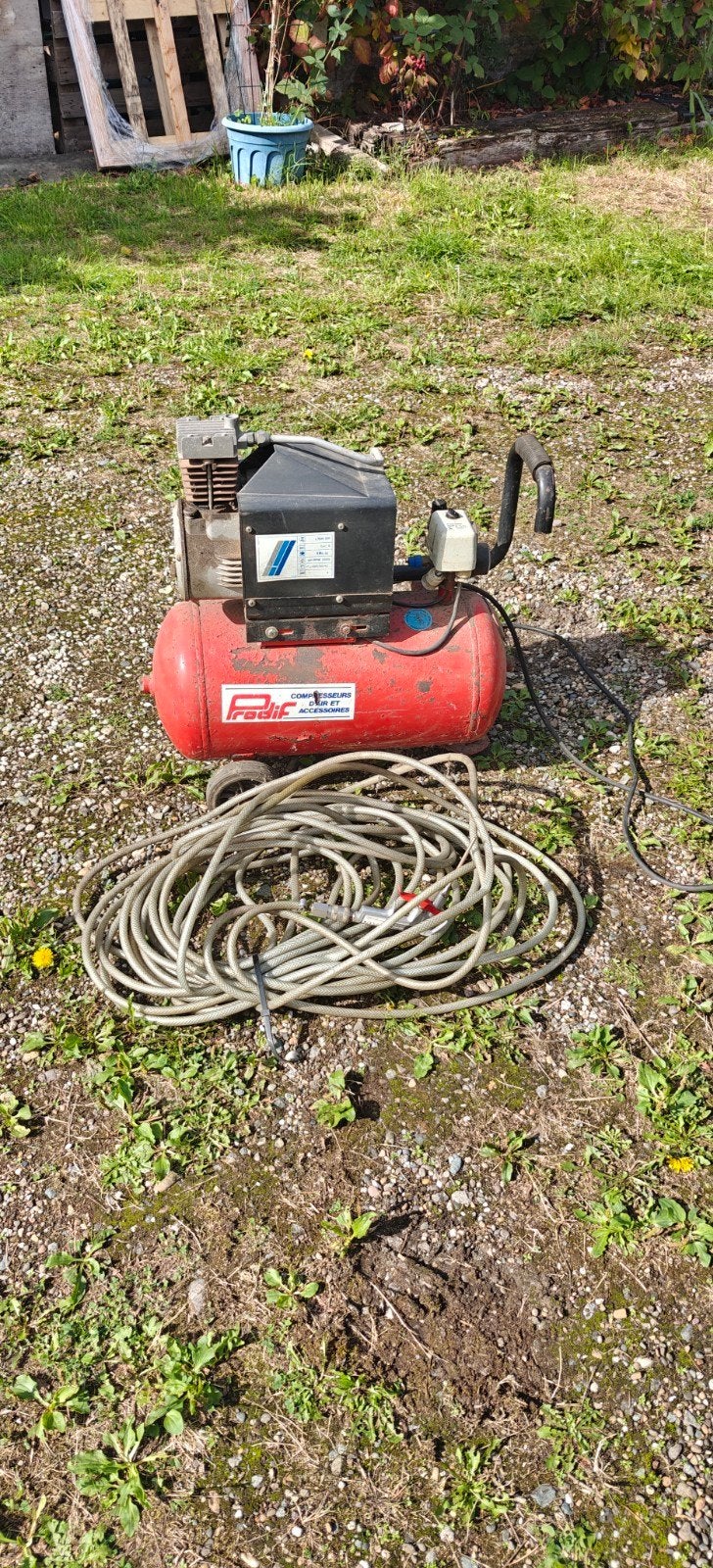 compressor prodif, Doe-het-zelf en Bouw, Ophalen, Gebruikt, 6 tot 10 bar, 25 tot 100 liter
