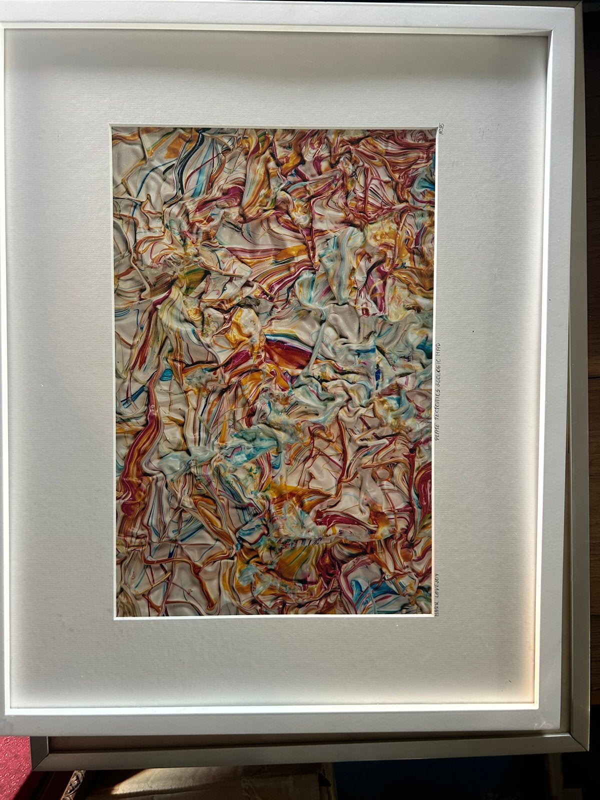 Mark Lovejoy – "Plate Tectonics Geologic Map", Antiek en Kunst, Kunst | Schilderijen | Abstract, Ophalen of Verzenden