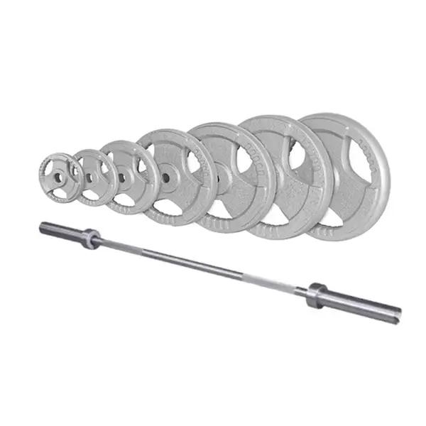 X1-2 Barbell Set - 177,5kg Olympische Halterstel GymFactory, Sport en Fitness, Verzenden, Nieuw, Benen, Halterstangen