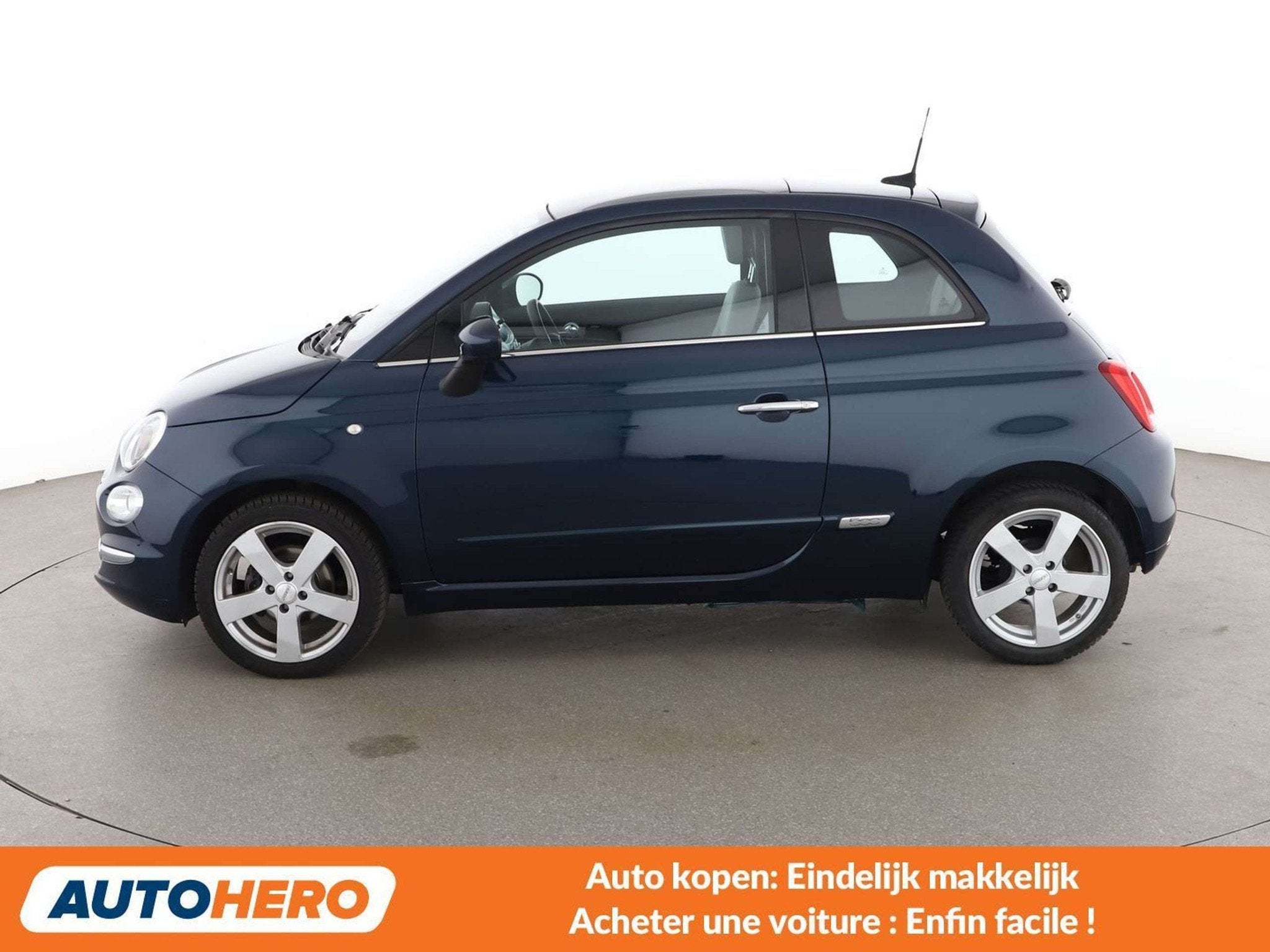 Fiat 500 1.2 Star (bj 2019), Voorwielaandrijving, 4 zetels, Gebruikt, Blauw