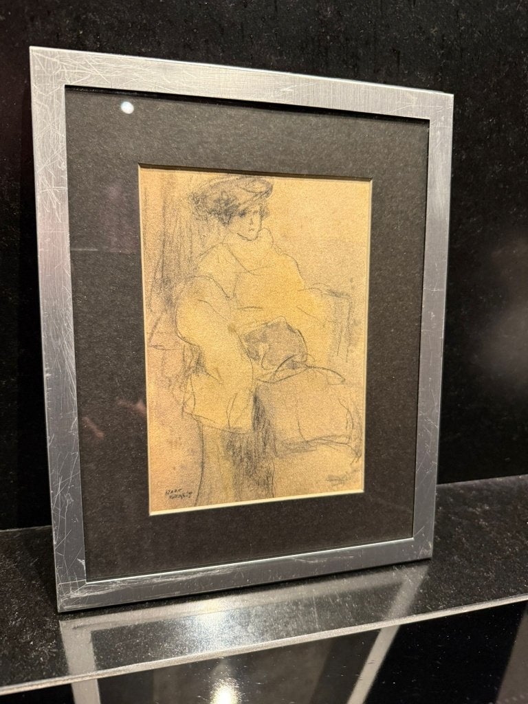 Isaac Israëls Œuvre unique Dessin sur papier Signé, Enlèvement, Signé, Dessin, Papier