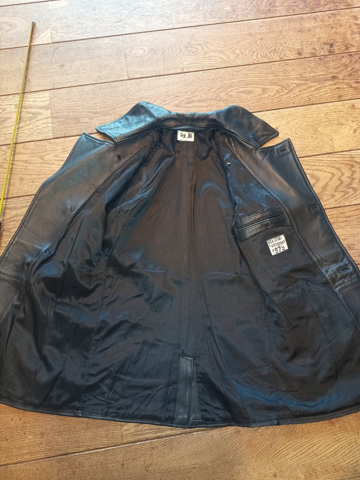 veste en cuir vintage de Gica Sport, Enlèvement ou Envoi, Noir