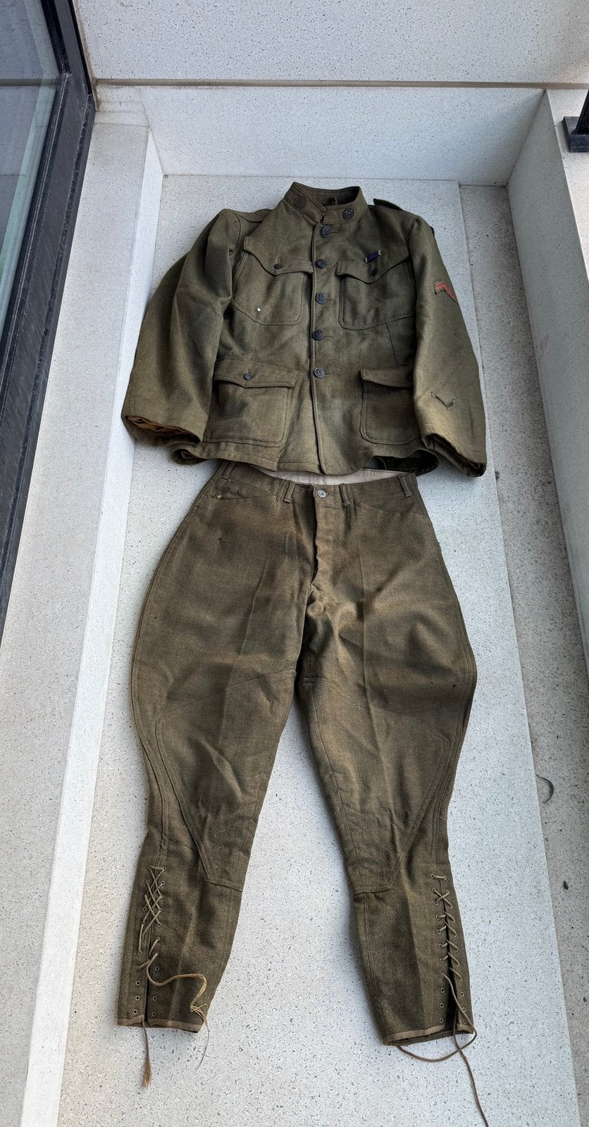 Wo1 Amerikaans uniform 88 Division ( jas + broek ), Ophalen of Verzenden
