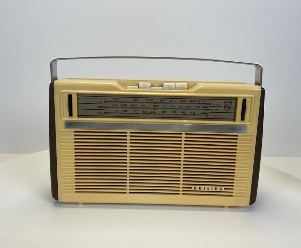 1961 L3X14T draagbare Philips nostalgische vintage radio, Enlèvement ou Envoi