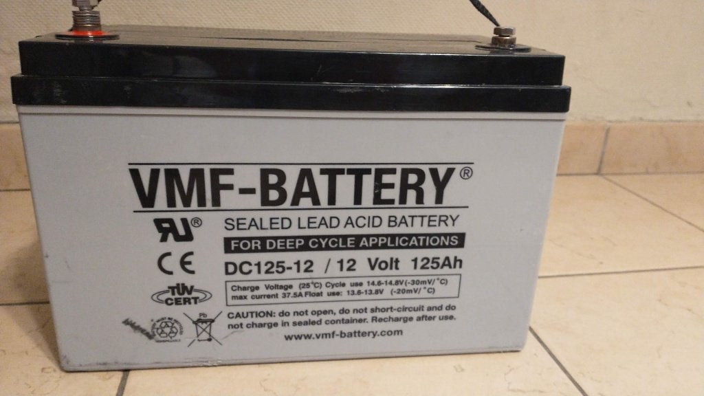 batterie au plomb VMF 125 Ah - 12 V, Enlèvement, Utilisé