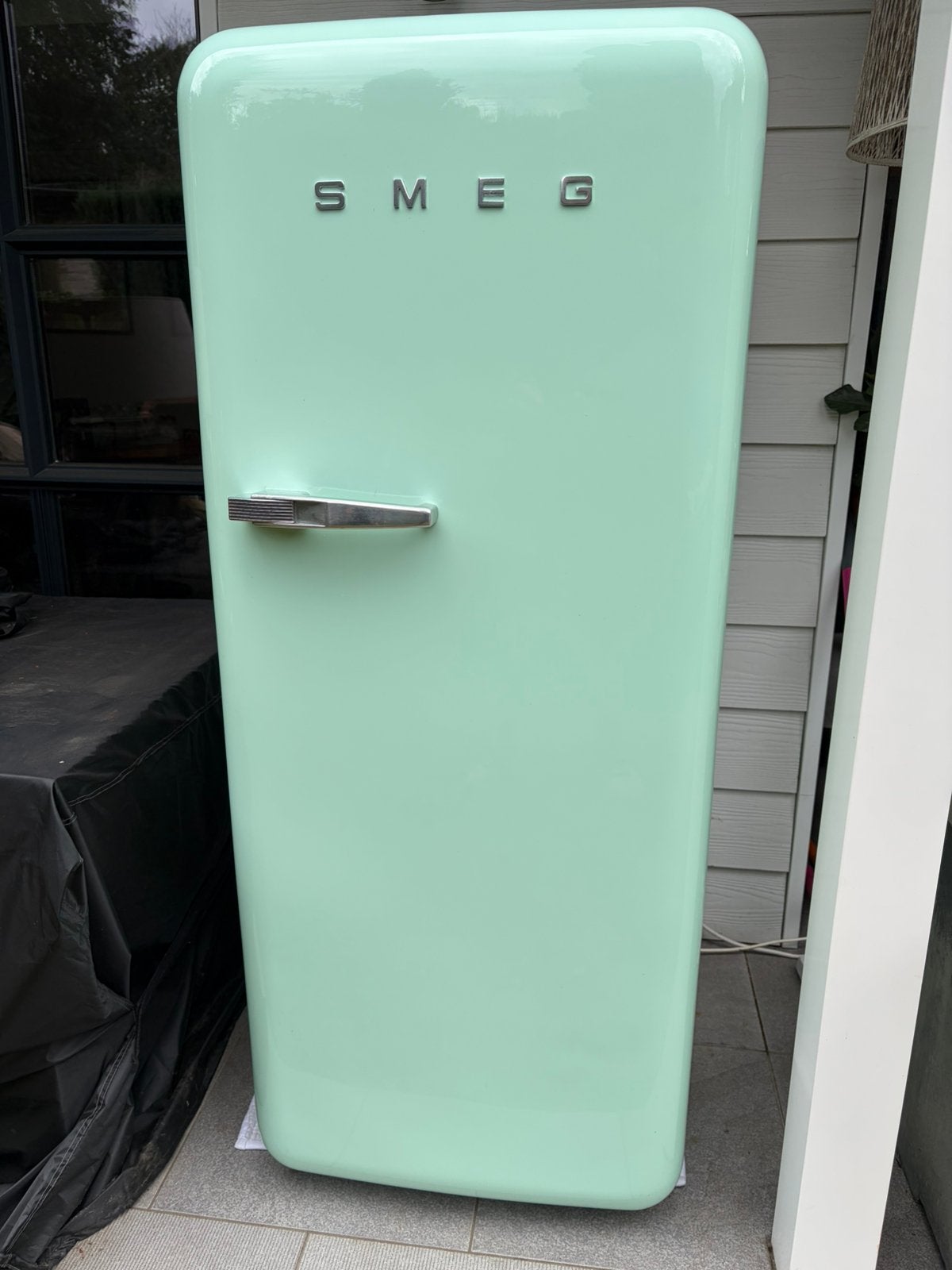 Smeg koelkast – Pastelgroen (Mint) – Retro design, Ophalen, Gebruikt