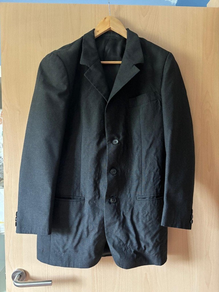Kostuum heren, zwart, Luccia, maat 42, Kleding | Heren, Ophalen of Verzenden, Gedragen, Zwart