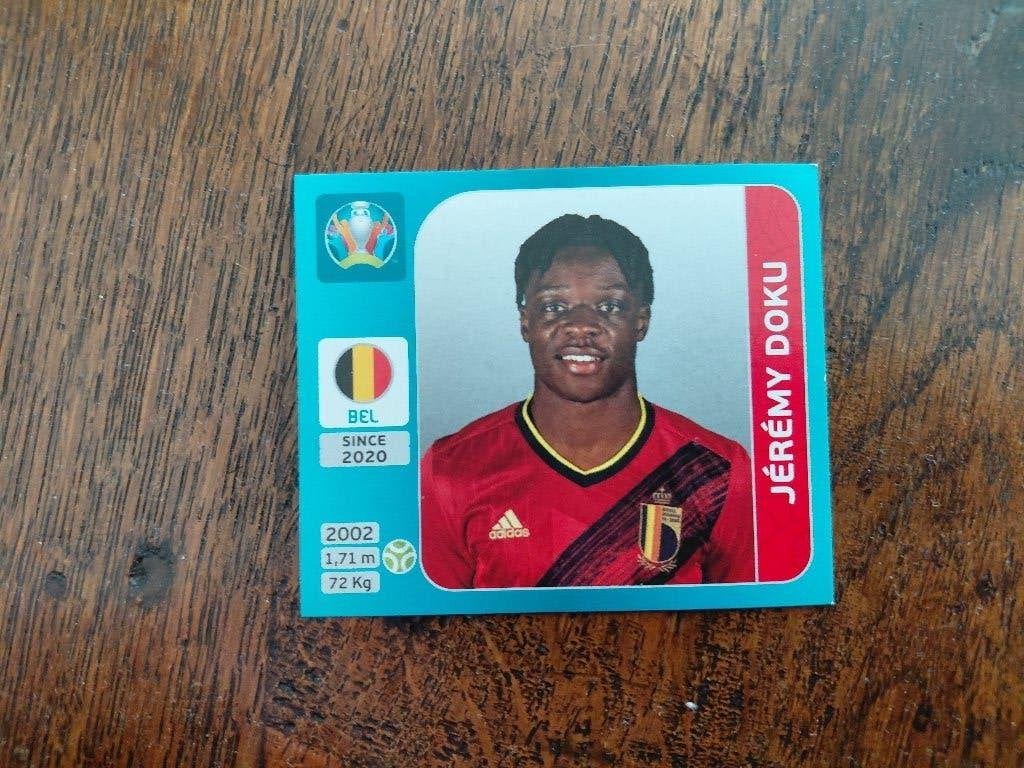 Panini Euro 2020 - Jeremy Doku, Hobby & Loisirs créatifs, Enlèvement ou Envoi
