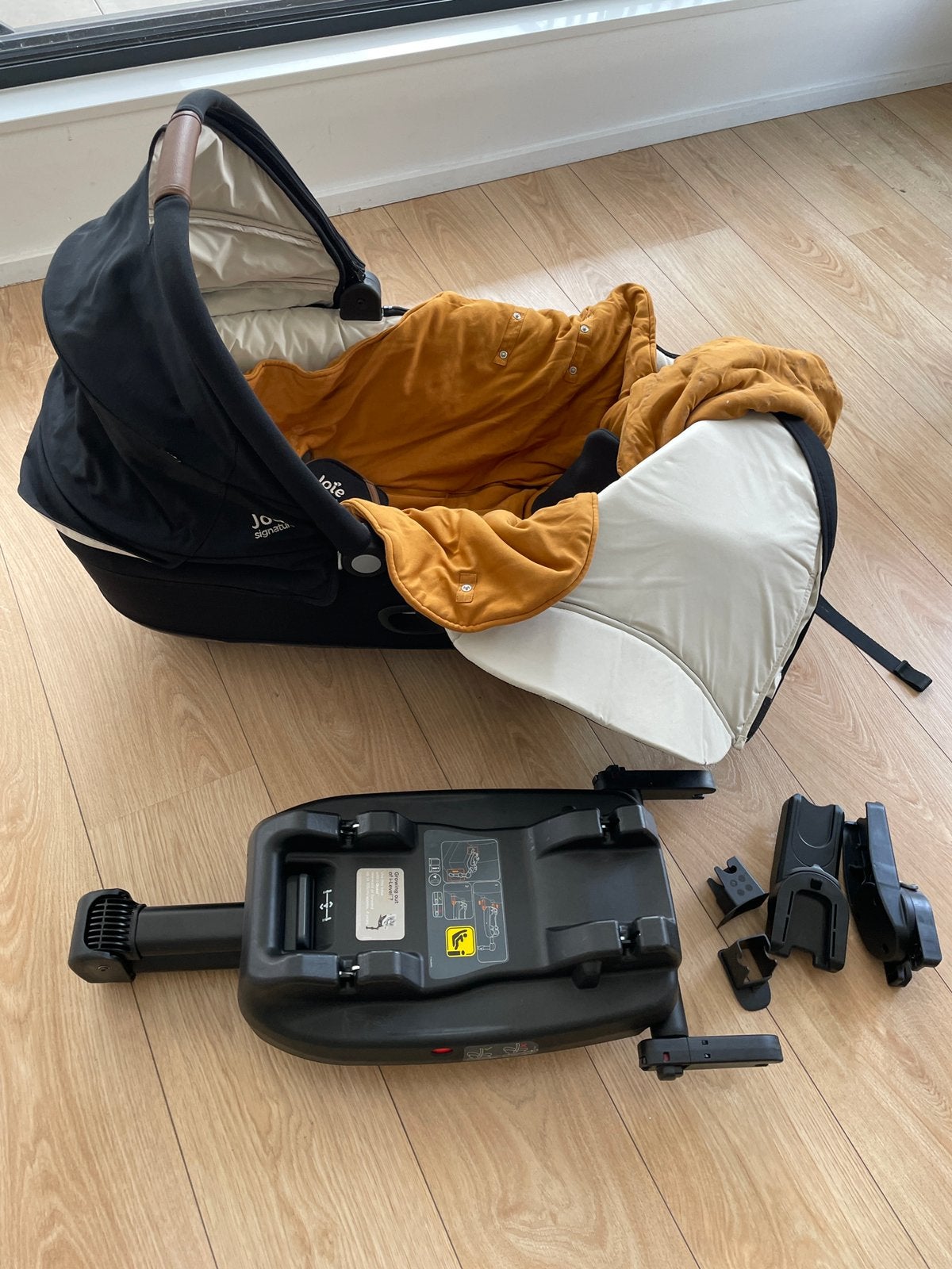 Nacelle Joie avec base ISOFIX, Ophalen, Zo goed als nieuw, Kinderwagen