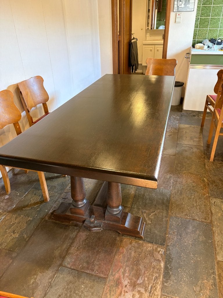 Massieve eettafel, Huis en Inrichting, Ophalen, Gebruikt