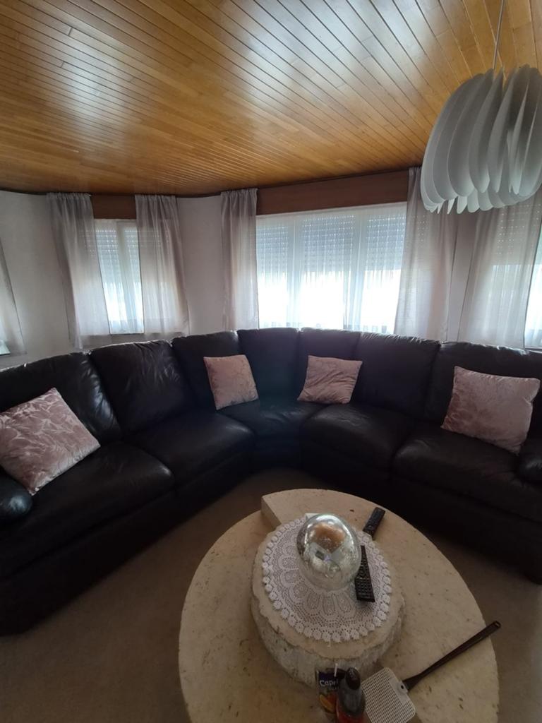 Hoekzetel, Huis en Inrichting, Ophalen, Zo goed als nieuw, Leer