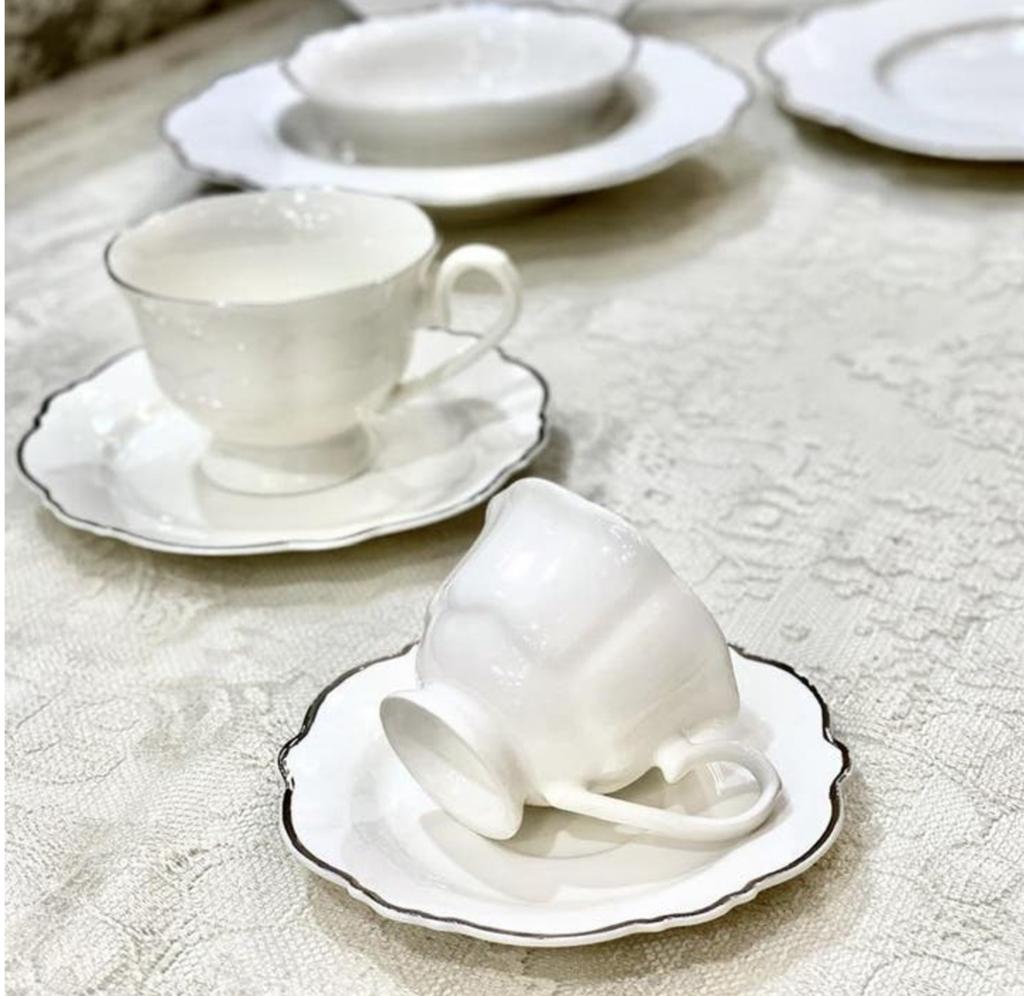 18-delig koffie servies - nieuw in doos, Ophalen, Nieuw, Effen, Kop(pen) en/of Schotel(s)
