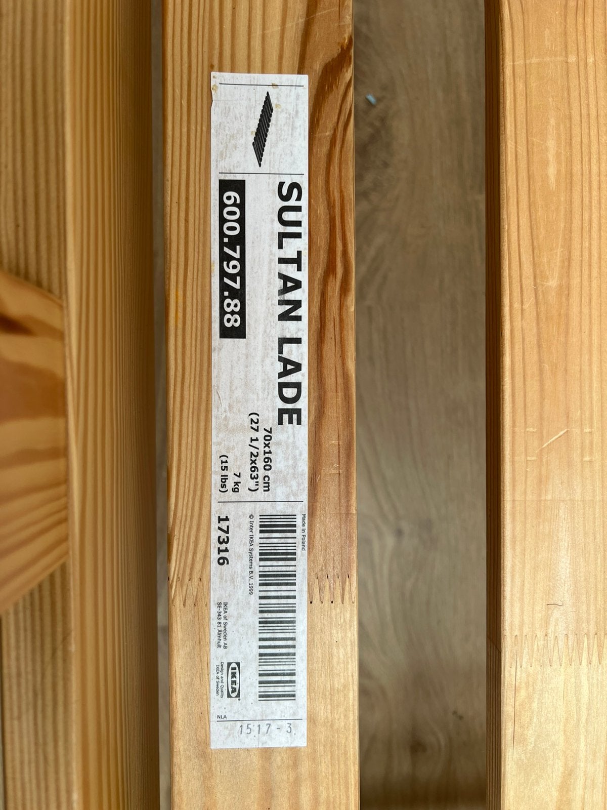 Lit enfant IKEA - 70x160, Enlèvement, Comme neuf, Lit