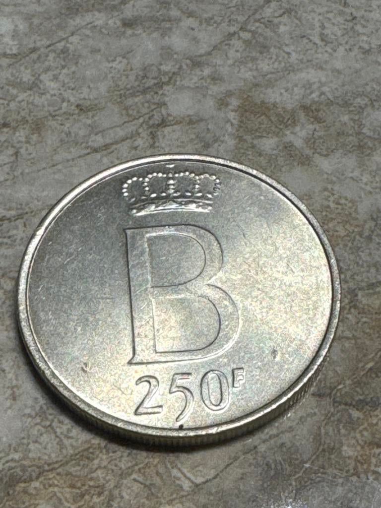 Pièce Belgique – 250 Francs Baudouin 1976, Ophalen of Verzenden