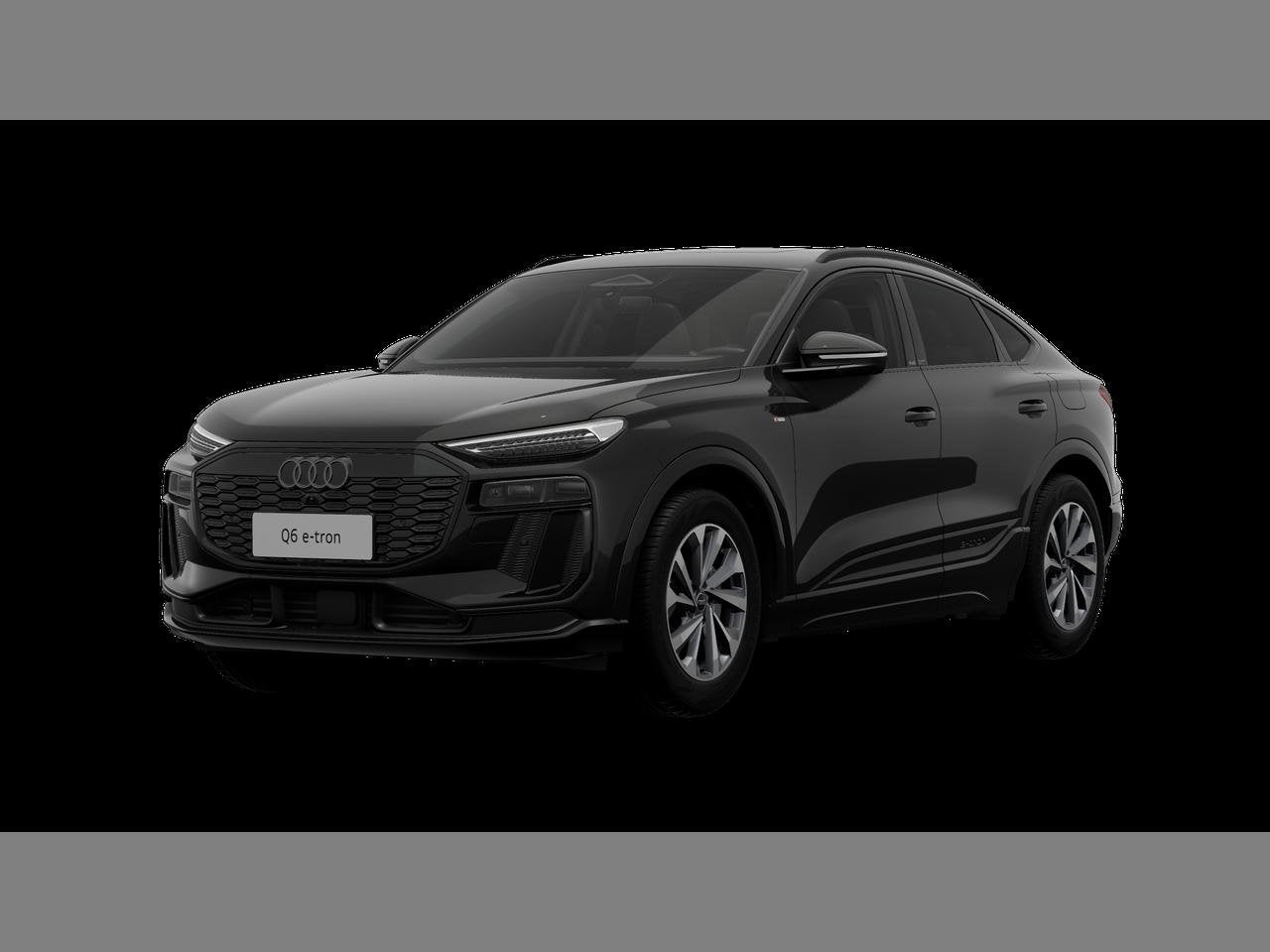 Audi Q6 Sportback e-tron 100 kWh 50 Performance Corporate S, Auto's, Lederen bekleding, Zwart, Elektrisch, Handgeschakeld