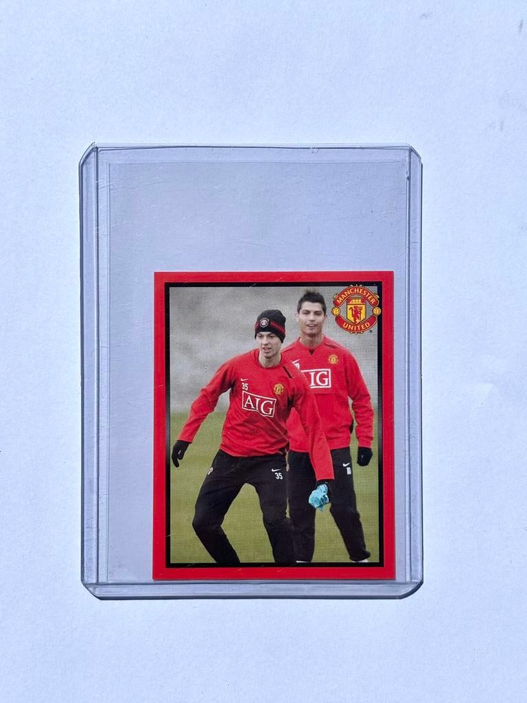 Cristiano Ronaldo 2008 Panini Manchester United sticker 142, Hobby & Loisirs créatifs, Enlèvement ou Envoi, Neuf, Autocollant