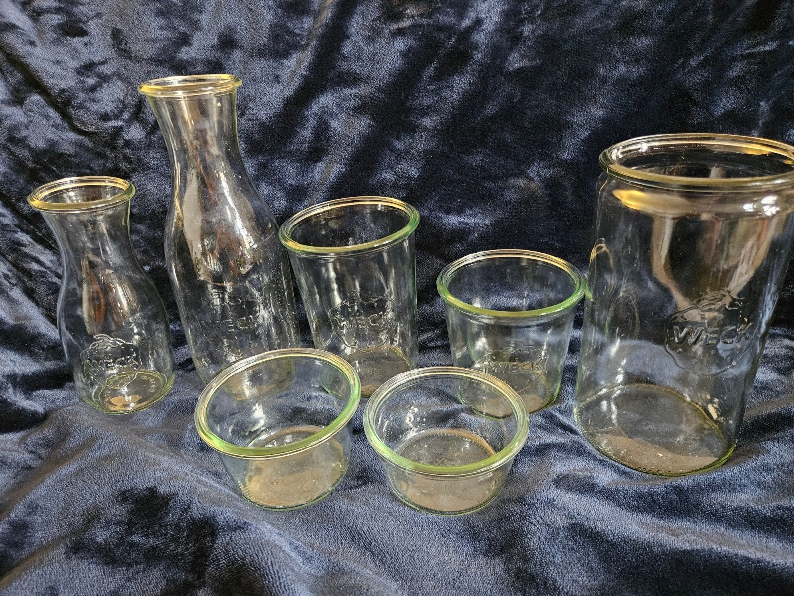 Grote collectie Weck potten en flessen – apart of samen, Voorraadpot, Ophalen, Glas