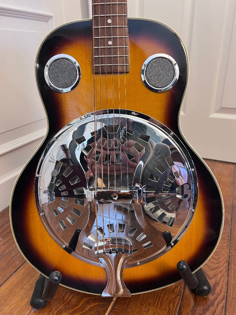 Pasadena Resonator Gitaar – Sunburst, Muziek en Instrumenten, Ophalen, Gebruikt, Resonator- of Dobrogitaar