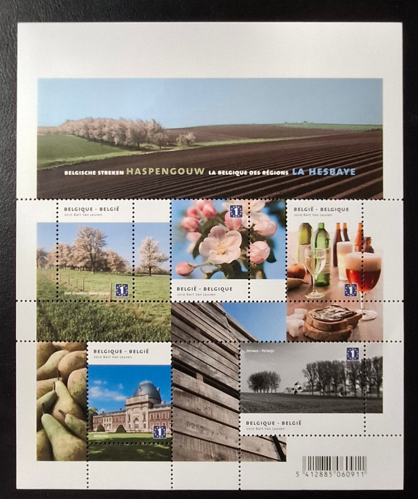 Belgique : COB 4064/68-BL184 ** Régions belges 2010., Sans timbre, Neuf, Enlèvement ou Envoi, Non oblitéré