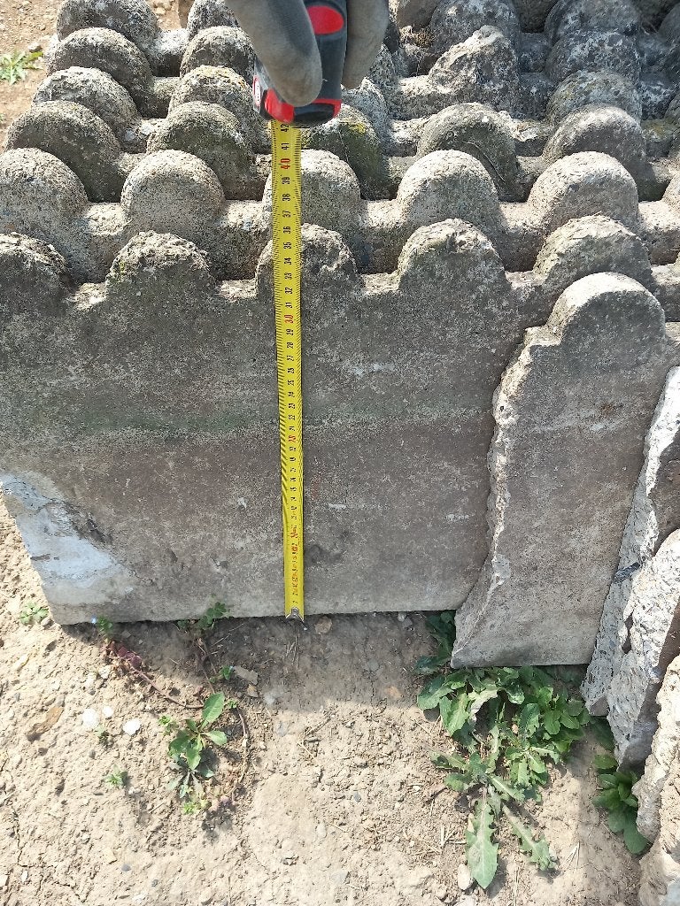 Bordures de parterres en béton, Bordure, 25 à 50 cm, Enlèvement, Utilisé
