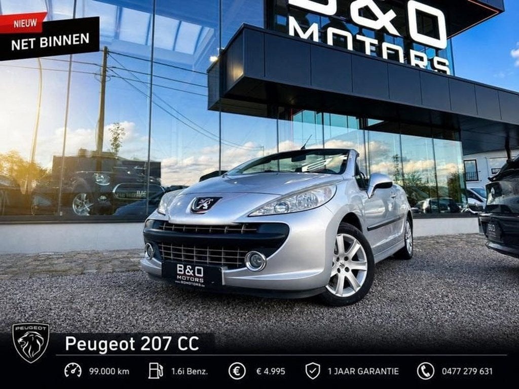 Peugeot 207 CC Cabrio 99.000 km , Alu/Airco/LEZ ok/Garantie, Autos, Peugeot, Achat, Entreprise, Cabriolet, Boîte manuelle
