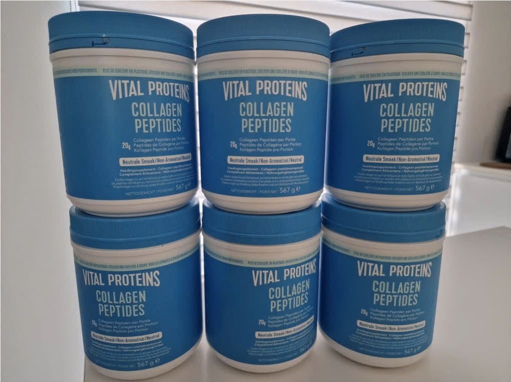6 Vital Proteins Collagen Peptides 567g ongeopend, Enlèvement, Neuf, Poudre ou Boisson