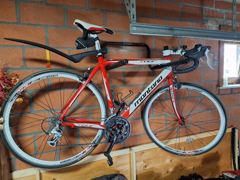 Montana racefiets, Fietsen en Brommers, 28 inch, Gebruikt, Velgrem, Meer dan 20 versnellingen