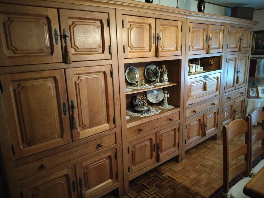 Eiken eetkamer, Huis en Inrichting, Complete eetkamers, Ophalen, Zo goed als nieuw