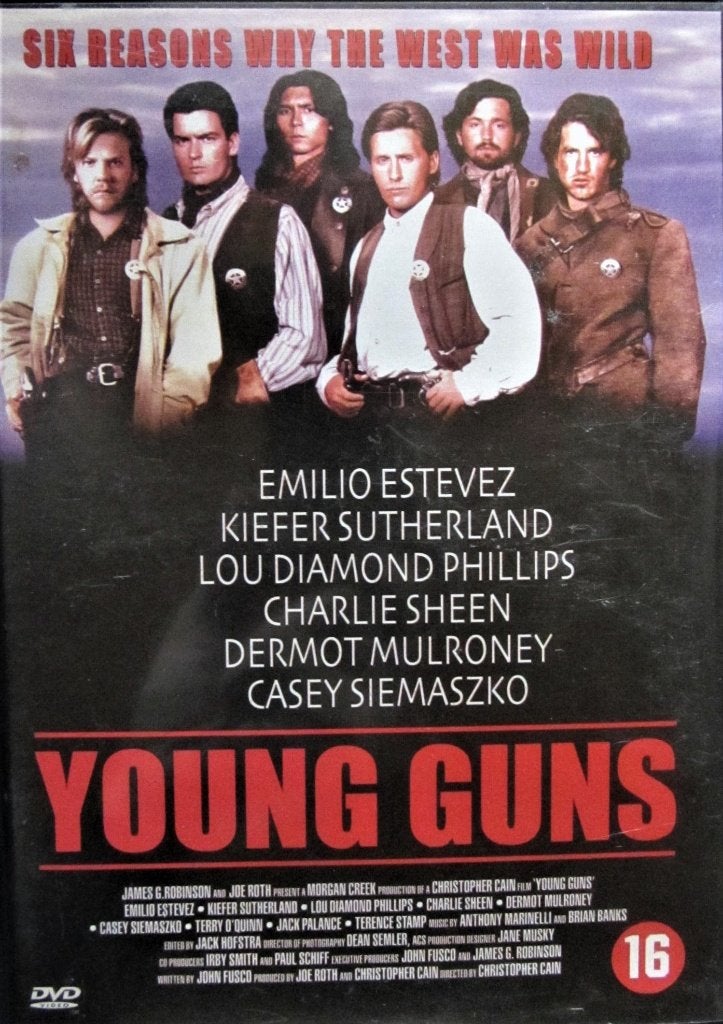 DVD WESTERN- YOUNG GUNS (KIEFER SUTHERLAND), Engels, Alle leeftijden, Nederlands, Overige genres